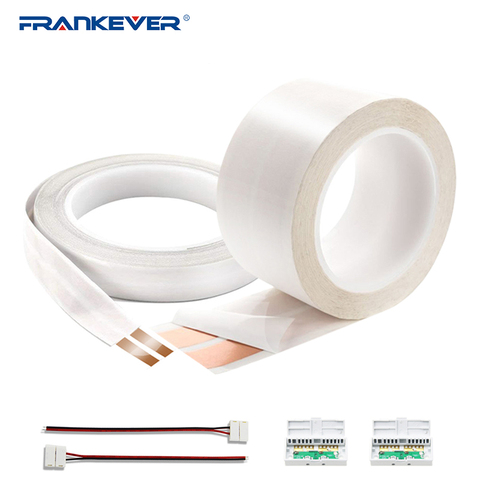 FrankEver Super Flat Speaker Wires/Cables,Adhesive-On-Wall Speaker Cables, 2 Pure Copper Conductors, 16 AWG DIY Audio Cable ► Photo 1/2