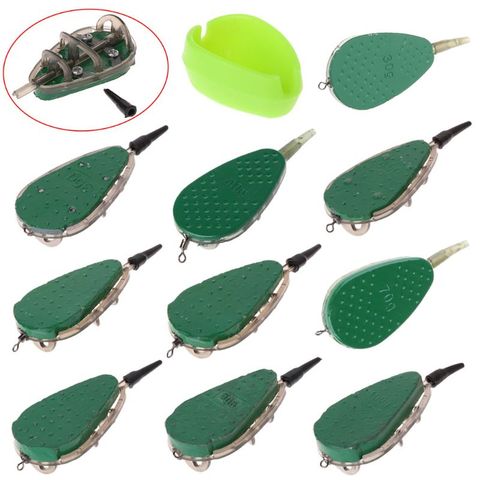 30g-100g Fishing Feeder With Mould Carp Lead Sinker Method Bait Lure Accessories New ► Photo 1/6