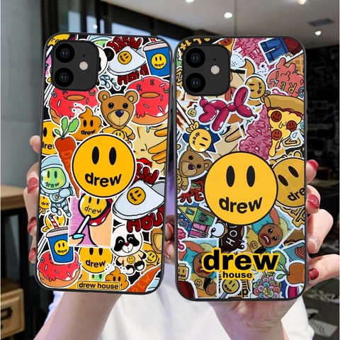 Luxury brand Justin Bieber drew house Soft Silicone Cover Case for iphone  11 12 Pro Max SE 2022 6 6s 7 8 Plus XS Max XR X Coque - Price history &