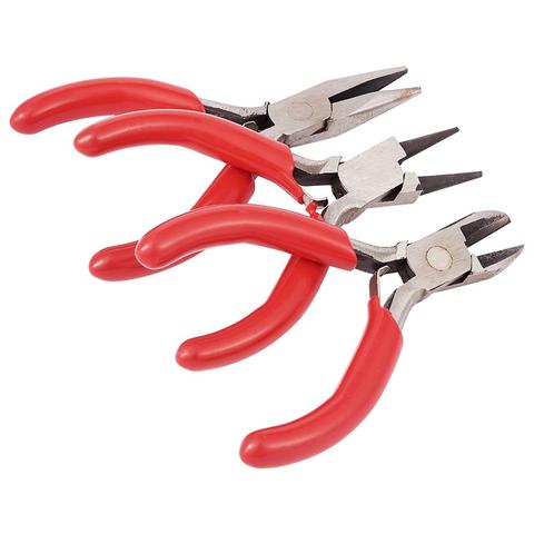 Mini Flat/Round Nose Pliers Side Cutter Wire Cutting Jewelry Plier Tools Equipment Kit for DIY Jewellery Making Accessory Design ► Photo 1/6