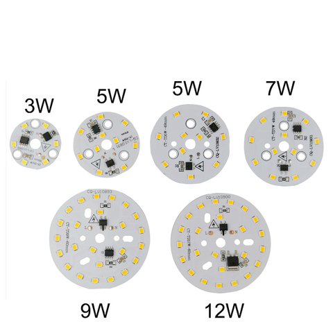 new 220v led pcb SMD2835 3w 5w 7w 9w 12w  integrated ic driver, Led beads smart IC SMD, Led Light Source For LED Bulb ► Photo 1/6