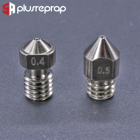 Hardened Steel Die Steel Nozzle for MK8 CR10 V6 M6 Thread Extruder Hotend Nozzle 1.75mm filament ► Photo 1/2