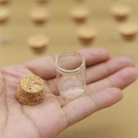 50pcs/lot 22*30mm 5ml Small Glass Vial Bottle Test Tube Cork Stopper Mini Bottle Container Jars Tiny Bottle glass ► Photo 1/6