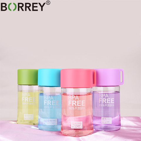 BORREY Colored Plastic Small Water Bottles Portable School Water Bottles Bpa Free Mini Cute Kids Children Direct Drinking Bottle ► Photo 1/6