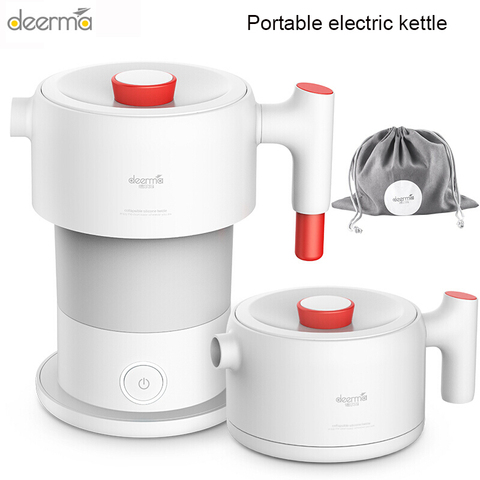 Deerma Portable Electric Kettle Kitchen Appliances Electric Kettle Boil Water Travel Foldable 0.6L Coffee Teapot ► Photo 1/6