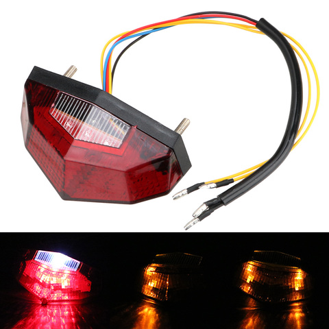 LEEPEE Universal Stop Brake Lights Motorcycle Signal Indicator Motorbike Blinker Turn Signals 11 LED Tail Light Moto Accessories ► Photo 1/6