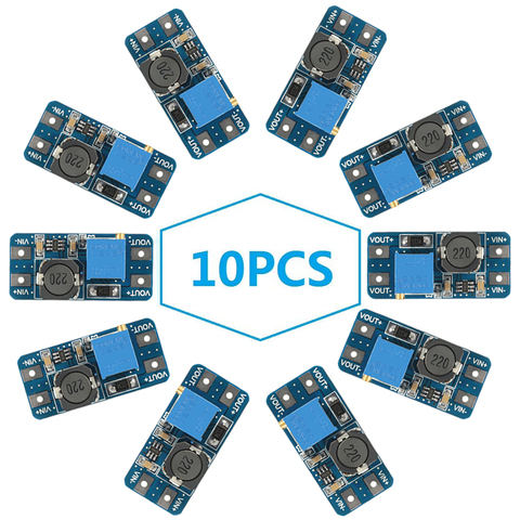 10PCS/lot MT3608 DC-DC Step Up Converter Booster Power Supply Module Boost Step-up Board MAX output 28V 2A ► Photo 1/6