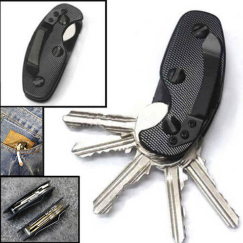 Convenient Aluminum Alloy Keychain Flexible Key Holder Clip EDC Aluminum Key Holder Clip Keys Organizer Folder Keys Wallet ► Photo 1/6