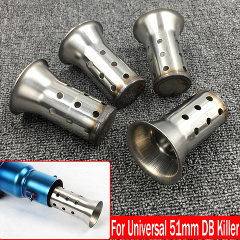 51mm Motorbike Universal Front Catalyst DB Killer Removable Silencer  for BMW for Kawasaki for Yamaha for Honda Exhaust Muffler ► Photo 1/6