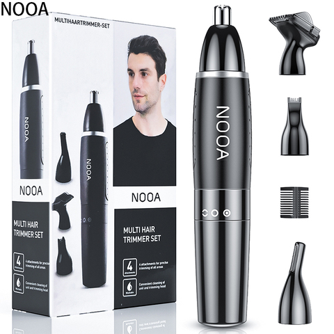 4 IN 1Nose and ear trimmer for Men hair removal nose cut haircut shaver machine razor epilator Clipper corta pelo nariz tondeuse ► Photo 1/6