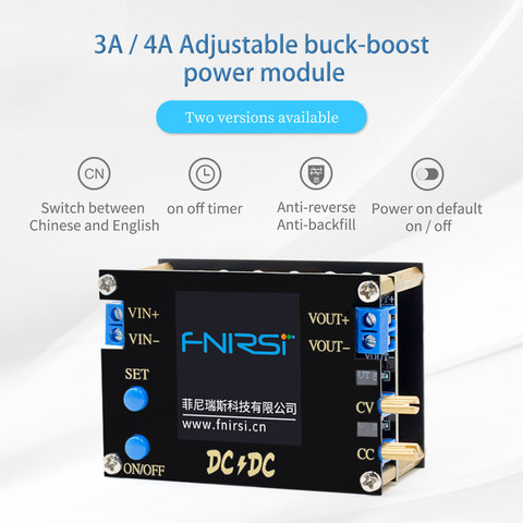 DC DC Automatic Boost/Buck Converter CC CV Power Module 0.5-30V 3A 35W/4A 50W Adjustable Regulated power supply Voltmeter ► Photo 1/6