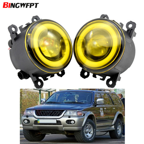 2x Car Accessories LED Front Fog Light Angel Eye H11 For Mitsubishi pajero sport 2002 For Mitsubishi Colt CZC Convertible (RG) ► Photo 1/6