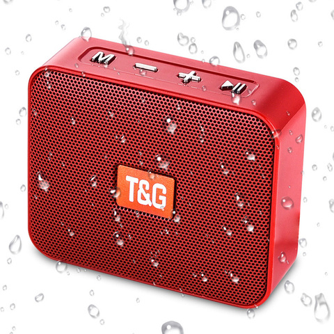 TG166 Wireless Small Bluetooth Speaker Portable with FM radio Mini Speaker Bluetooth 5.0 TF/USB Outdoor Column Soundbox with MIC ► Photo 1/6
