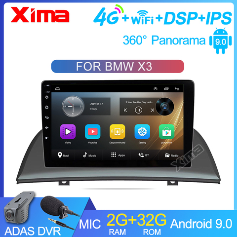9 inch Car Android 9.0 2GB Ram Car Radio 2din DVD Player For 2004 2005 2007-2012 BMW X3 E83 2.0i 2.5i 2.5si 3.0i 3.0si 2.0d 3.0d ► Photo 1/6