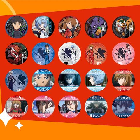 EVA Anime Badge Ikari Shinji Rei Ayanami Asuka Nagisa Kaworu 00 01 02 Metal Badge Brooch Pins ► Photo 1/1
