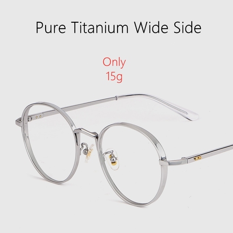 Round Glasses Ultralight Wide-rim Pure Titanium Retro Glasses Frame Men Myopia Glasses Women Trend Optical Glasses Frame 3388 ► Photo 1/5