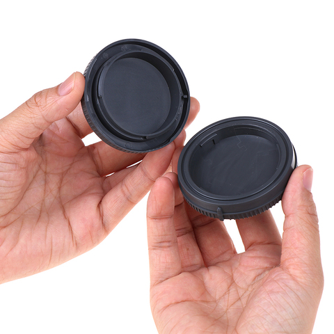 Camera Rear Lens Cap + Body Front Cover Kit for Sony E Mount NEX Nex-3 NEX-5/6/7 A7 A7r A7s A3000 A5000 a5100 A6000 a6300 a6500 ► Photo 1/6