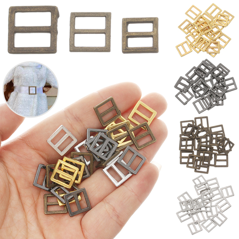 20/40Pcs Tiny 6/7/8.5mm Tri-glide Belt Buckle for DIY Doll Clothes Bags Mini Buckles Buttons Diy Doll Shoes Clothing Accessories ► Photo 1/6