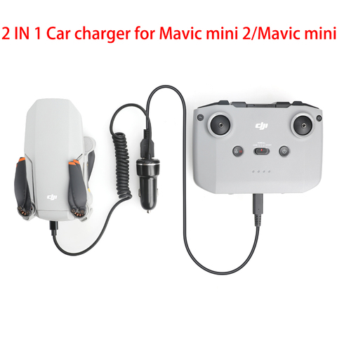 DJI mini 2 Car Charger For MAVIC mini 2 Drone Battery Remote Control Charging Hub USB Charge Port for mavic mini drone ► Photo 1/6