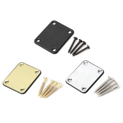 Electric Guitar Neck Plate Fix Tele Guitar Neck Joint Board 4 Screws Musical Instrument Accessories ► Photo 1/6