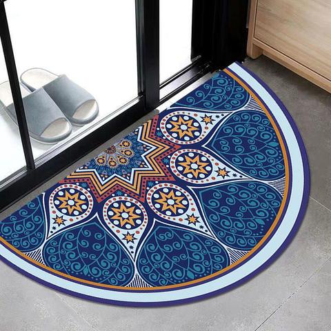 Semicircle Carpet Door Mat Bedroom Carpet Door Mat Household Water Absorbent Anti-skid Door Mat Door Carpet ► Photo 1/5