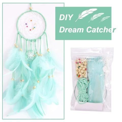 Dream Catchers Kit for Kids Handmade Wall Decoration Catchers for Nursery Baby Room Kids Gift Bedroom Wall Decor With 2M Lights ► Photo 1/6