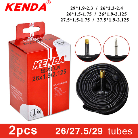 2PCS KENDA bicycle inner tube 26/27.5/29 camera Schrader Presta valve inner tube Multiple models ► Photo 1/6