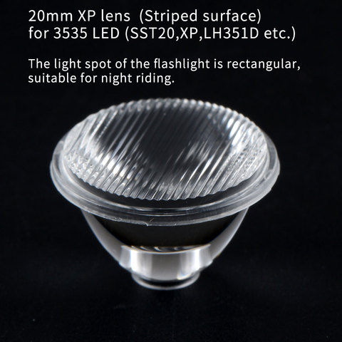 20MM TIR lens ,striped surface for 3535 LED (xp,sst20,LH351D,etc) ► Photo 1/5