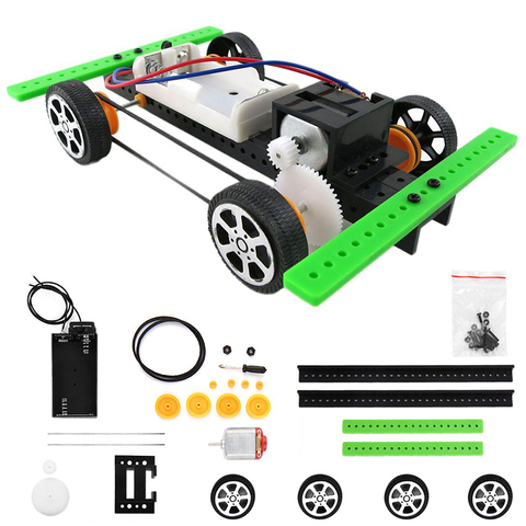 New Children DIY Mini Assembly Car Battery Car Model Kit Plastic Kids Educational Toy Gift ► Photo 1/6