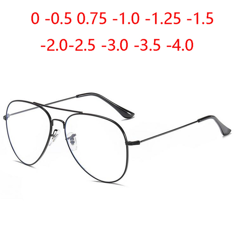 Oval 1.56 Aspheric Lens Customize Prescription Eyeglasses Women Men CYL 0~-200 Stainless Steel Diopter Glasses SPH -0.5 To -4.0 ► Photo 1/6