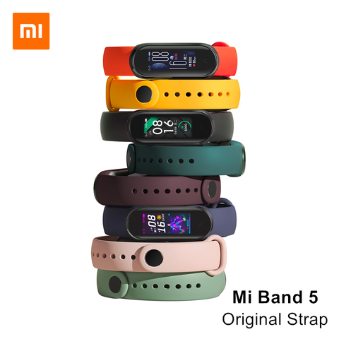 Xiaomi Original Wrist Watch Strap Color Bracelet Smart Accessories for Mi Band 5 NFC Smart Wristband ► Photo 1/6