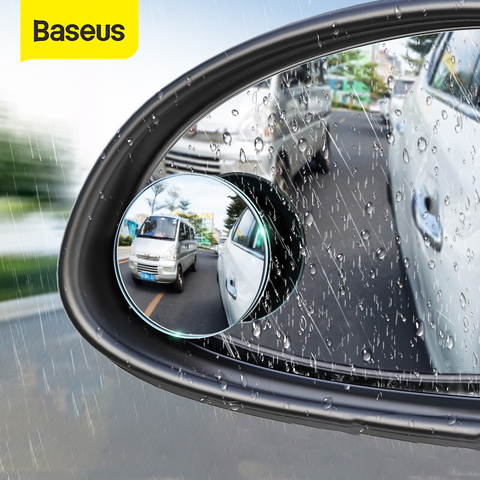 Baseus 2pcs Car Rear View Mirror Full Vision 360 Degree Wide Anger Parking Assitant Waterproof Auto Rearview Blind Spot Mirror ► Photo 1/6