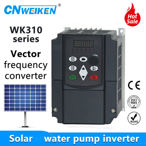 Solar water pump inverter DC to AC 0.75kw-11kw 220V or 380V Output Variable frequency speed controller for water pump ► Photo 1/6