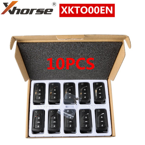 10PCS XHORSE  Wired Universal Remote Key 3 Buttons  XKTO00EN VVDI2 for Toyota Type English Version 5pcs / lot ► Photo 1/6