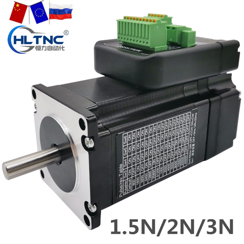 Nema23 Closed Loop Stepper motor 1.2Nm 2.0Nm 3Nm D=8mm Nema 23 Hybrid Integrated Stepper Servo Motor with drive  4.2A 48v ► Photo 1/5