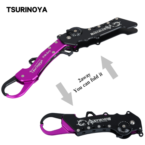 TSURINOYA Aluminum Alloy Multi-purpose Foldable Lure Fishing Gripper HERCULES Portable Fish-lip Gripper High Quality Tackle Pike ► Photo 1/6