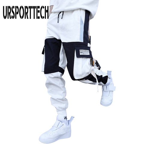 2022 Streetwear Men's Multi Pockets Cargo Harem Pants Hip Hop Casual Male Track Pants Joggers Trousers Fashion Harajuku Men Pant ► Photo 1/6