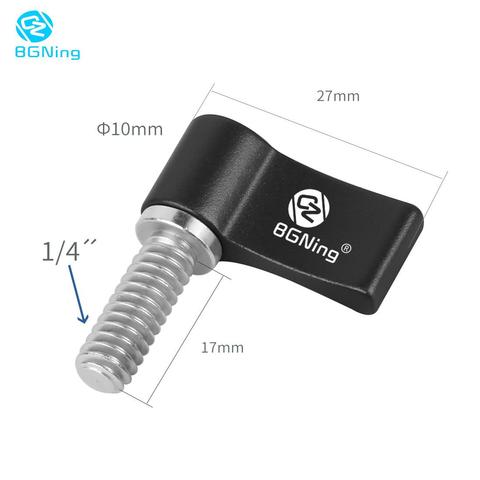 L Shape/T Shape Adjustable 17mm Long 1/4 inch Thread Screw Adapter Clamp Locking Screw Handle Camera Wrench Knob for Rods Clamp ► Photo 1/6