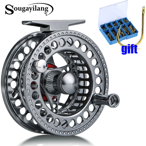 Sougayilang 2022 Fly Fishing Reel 2+1 BB Speed Ratio #5/6 #7/8 Fishing Reel With CNC-Machined Aluminum Alloy Body Fly Reels ► Photo 1/6