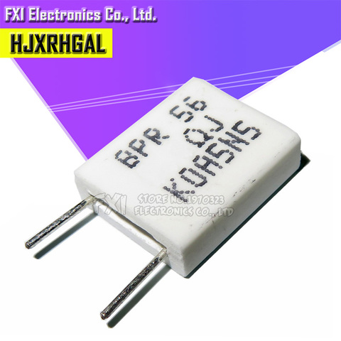 10pcs BPR56 5W 0.1 0.15 0.22 0.25 0.33 0.5 ohm Non-inductive Ceramic Cement Resistor 0.1R 0.15R 0.22R 0.25R 0.33R 0.5R ► Photo 1/3