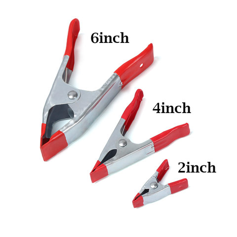 Metal A-shaped Clip 2/4/6 inch Spring Clamps Woodworking Grip Powerful Tools Fixed Clamps Home Crafts Repair Hand Tool Wholesale ► Photo 1/6