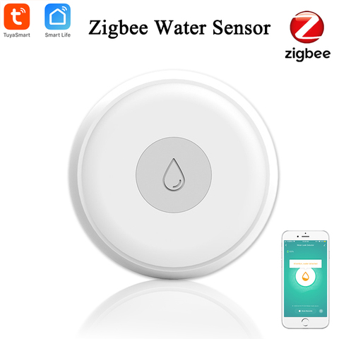 Tuya Smart Zigbee Water Leak Sensor Wireless Flooding Detector Water Leakage Detector Zigbee Smart Home Automation Security ► Photo 1/6