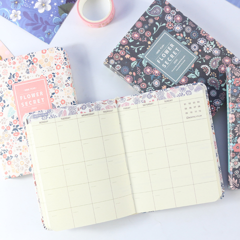 Domikee 2022 year new undated South Korea cute school weekly planner notebook stationery,fine person agenda planner organizer A6 ► Photo 1/6