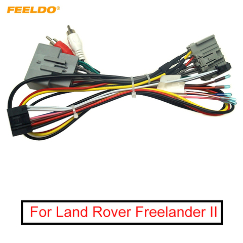 FEELDO 1PC Car Audio CD/DVD Player 16PIN Android Power Cable Adapter For Land Rover Freelander II Radio Wiring Harness ► Photo 1/6