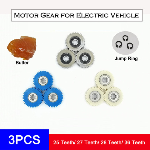 27T 28T 31T 36 Tooth Electric Car Nylon Gear for Electric Lithium Power Folding Car Motor Electric Bicycle ► Photo 1/1