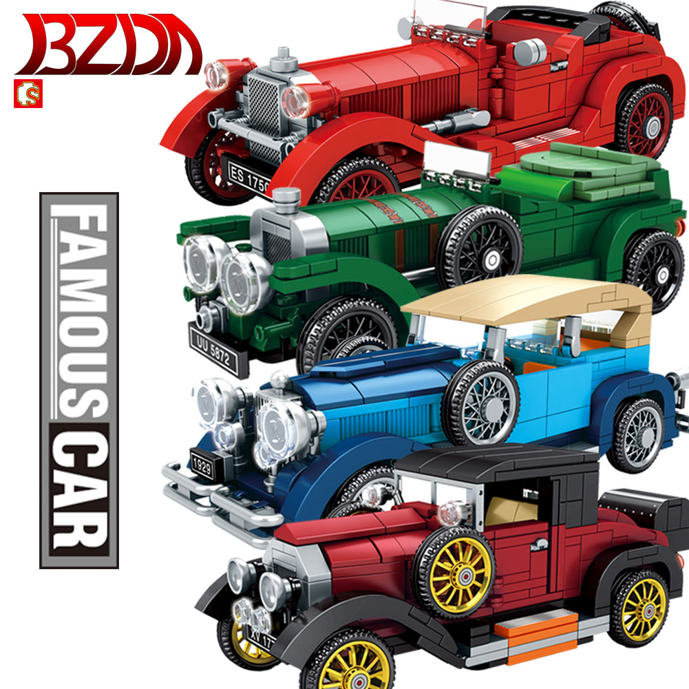 Classic Car Lego MOC Model Bricks Creator Technic Classical Toys For Children 