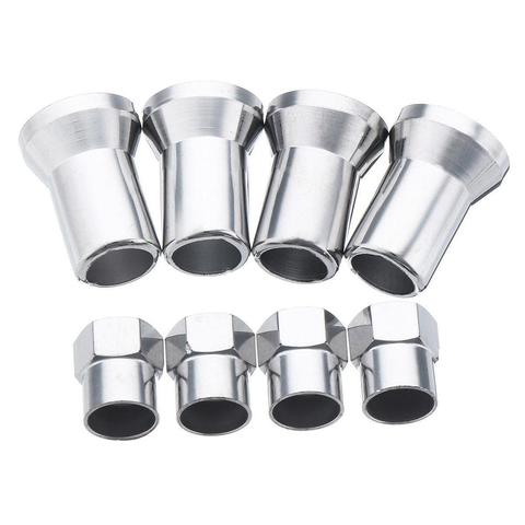 4pcs TR413 Chrome Car Truck Tire Wheel Tyre Valve Stem Hex Caps with Sleeve Covers ► Photo 1/6