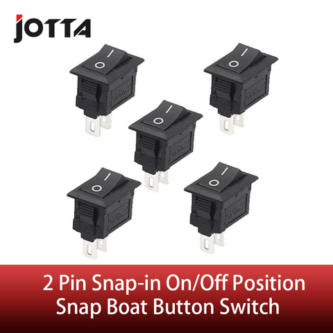 New 5Pcs/Lot High Quality 2 Pin Snap-in On/Off Position Snap Boat Button Switch 12V/110V/250V P0.05 ► Photo 1/6