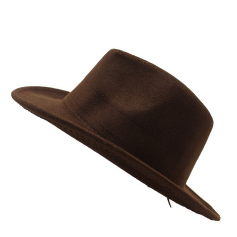2022 Fashion Men Women Retro Cowboy Hat Roll Up Hat Wide Brim Hat Winter Outdoor Hat Size 56-58CM ► Photo 1/6