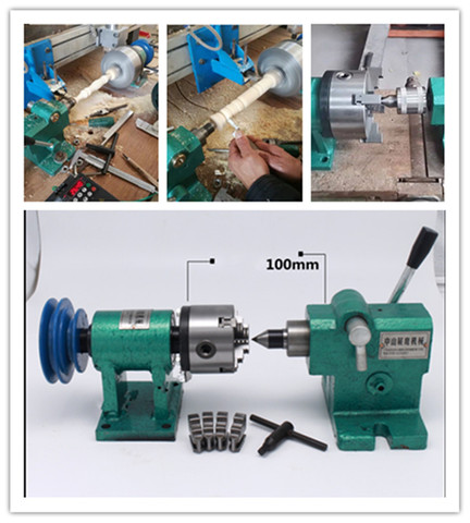 80/125/160 Lathe spindle assembly with flange connection plate transition plate 80/125/160/200 spindle three-jaw four-jaw chuck ► Photo 1/5